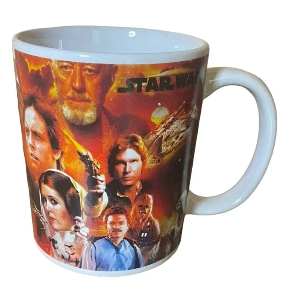 Star Wars Coffee Mug Collectible Character Collage Obi-Wan Yoda Anakin Episode 1